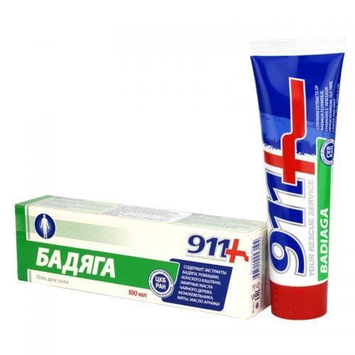 911 Badiaga, remedy for bruises and bruises, 100ml